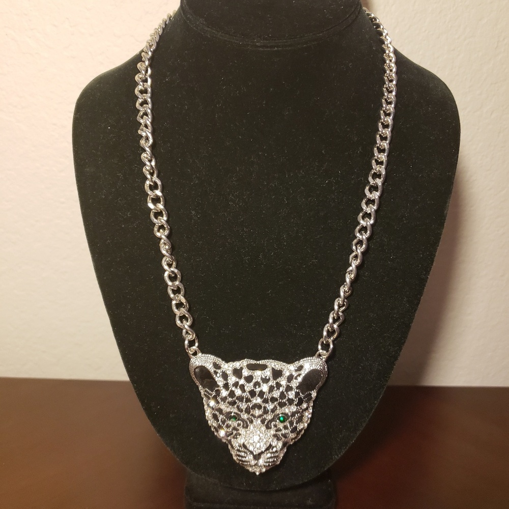 Blinged Tiger Necklace